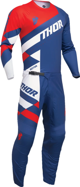 Tricou Thor Sector Checker Blue/Red M, 2, nordicamoto.ro