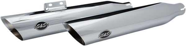 Slash-cut Slip-on Mufflers Chrome, 1, nordicamoto.ro
