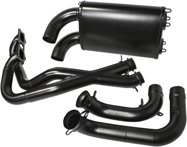 Double Barrel Exhaust System Black, 1, nordicamoto.ro