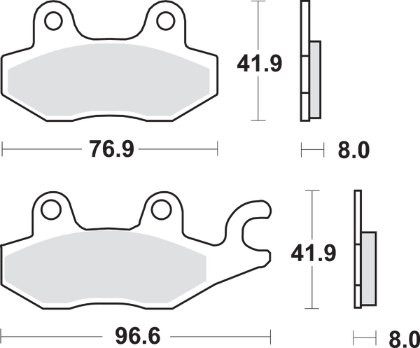 Ms Scooter Maxi Sintered Brake Pads, 1, nordicamoto.ro