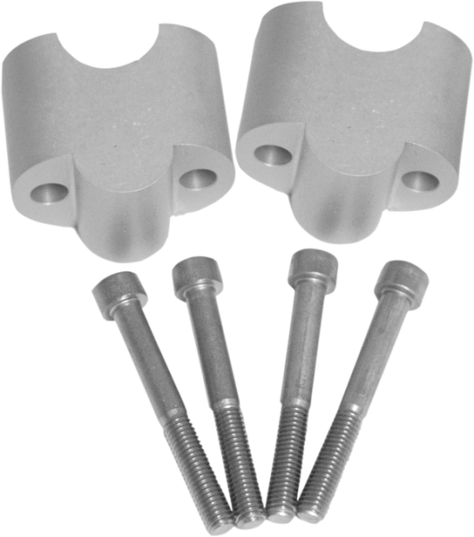 Venture Handlebar Riser Extension Silver, 1, nordicamoto.ro
