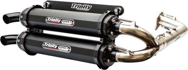 Stage 5 Dual Exhaust System Black, Brushed, Cerakote®, 1, nordicamoto.ro