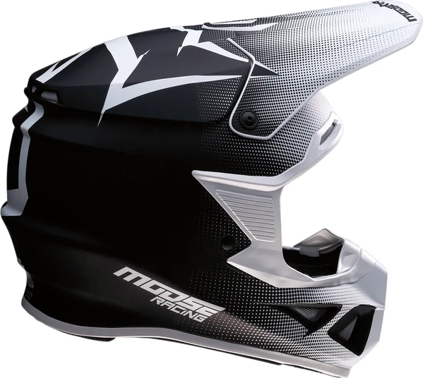 Casca Moose Racing F.I. AGROID™ Alb/Negru L, 2, nordicamoto.ro
