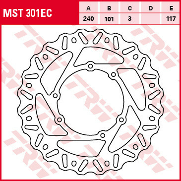 Disc frana fata TRW HONDA CR 125/250 '95-'07/ CRF 250/450 R / X '04-'14, 1, nordicamoto.ro