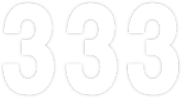 Pro Numbers White, 3, nordicamoto.ro