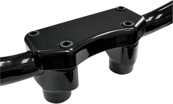 Handlebar Riser & Top Clamp Kit Black, 1, nordicamoto.ro
