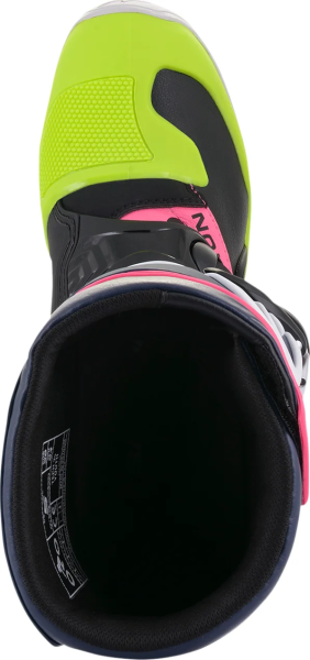 Cizme copii Alpinestars Tech 3S Black/Dark Blue/Pink Fluorescent 39,5, 8, nordicamoto.ro