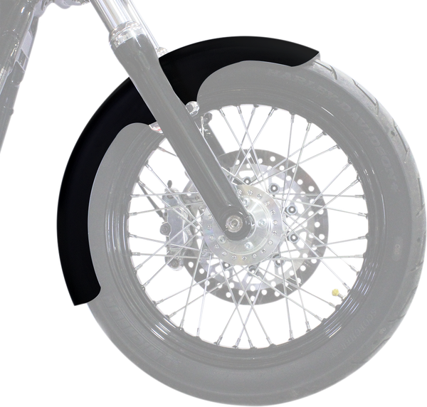 Hugger Front Fender With Mounting Blocks For Softail/dyna Black, 3, nordicamoto.ro