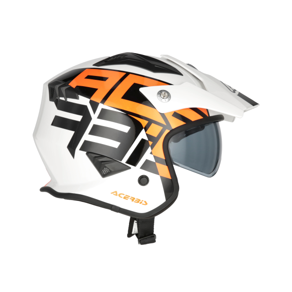 Acerbis Aria Sport Jet sisak, fehér/narancssárga, S-es méret, 10, nordicamoto.ro