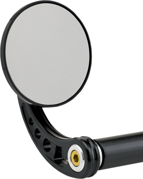 Bar End Mirror Anodized Black, 2, nordicamoto.ro