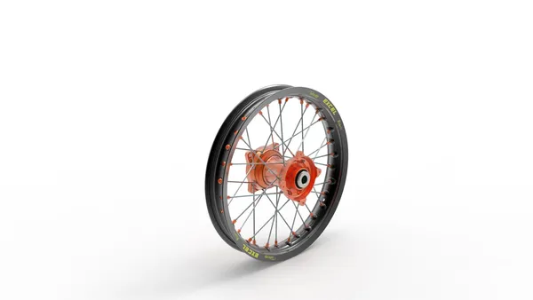 Elite Mx-en felni, ezüst küllők, fekete, narancssárga, 1, nordicamoto.ro