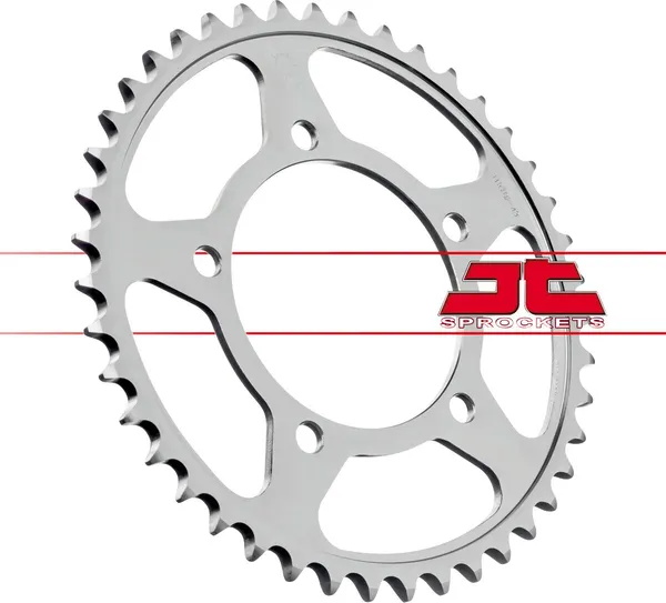 JT SPROCKETS Acél hátsó lánckerék, természetes felületű, 2, nordicamoto.ro