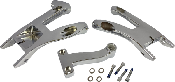 Rider Floorboard Mount Silver, 1, nordicamoto.ro