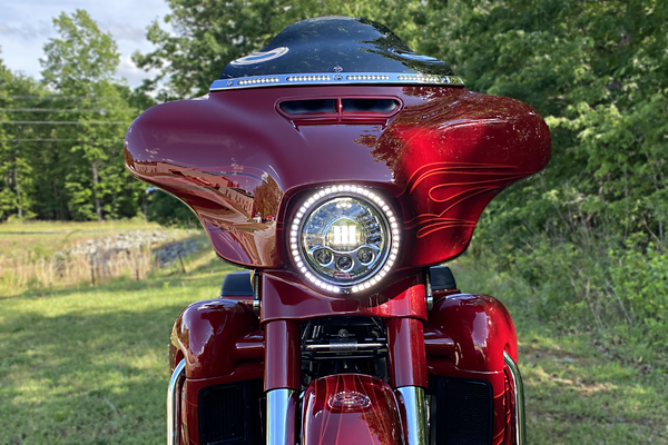 Lighted Fairing Windshield Trim Chrome, 3, nordicamoto.ro