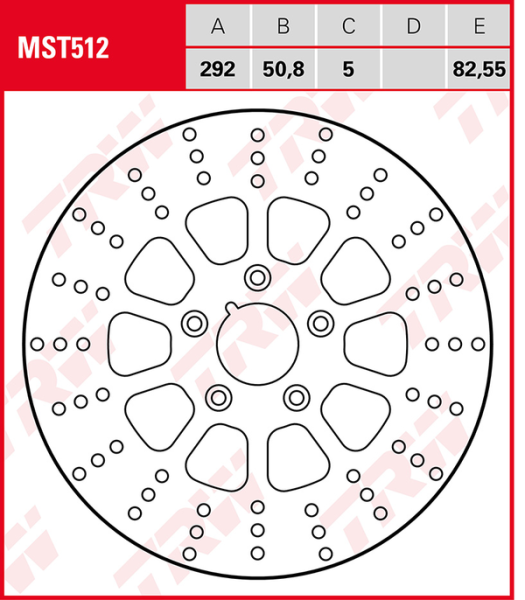 Brake Rotor Fixed Round Silver, 1, nordicamoto.ro
