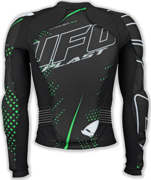 Ultralight 2.0 Ls Chest Protector Black, Fluorescent Green, White S/M, 2, nordicamoto.ro