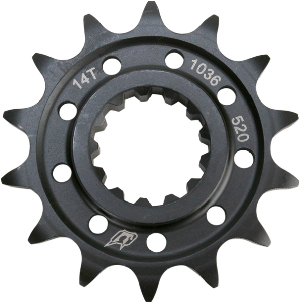 Lightweight Steel Sprocket Black, Zinc, 1, nordicamoto.ro