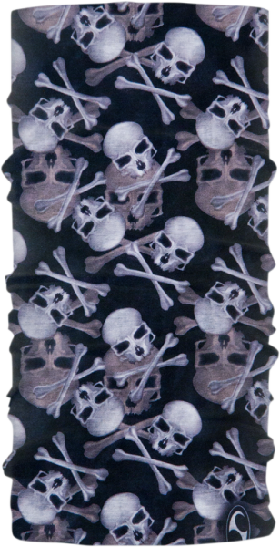 Skull Neck Tube Black, Gray, 1, nordicamoto.ro