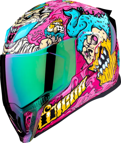 Casca Icon Airflite Snack Attack Mips Green/Pink/Yellow/Blue 2XL, 1, nordicamoto.ro