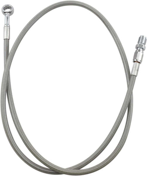 Extended Length Brake Line Silver Oversize [+152 mm (6'')], 1, nordicamoto.ro
