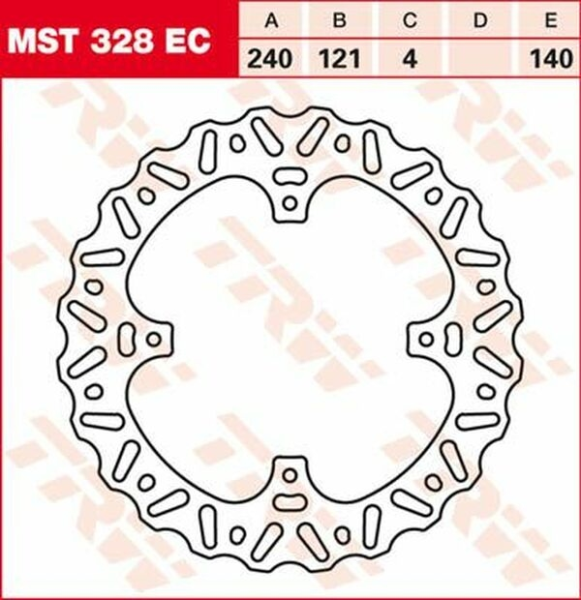 Ec Cross Design acél féklemez, 2, nordicamoto.ro