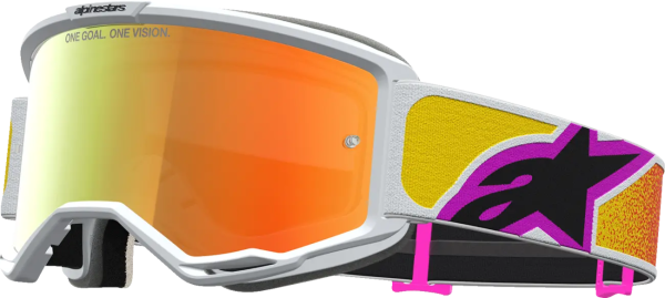 Alpinestars Vision 5 Drag védőszemüveg – narancssárga/piros/színezett lencse, 1, nordicamoto.ro