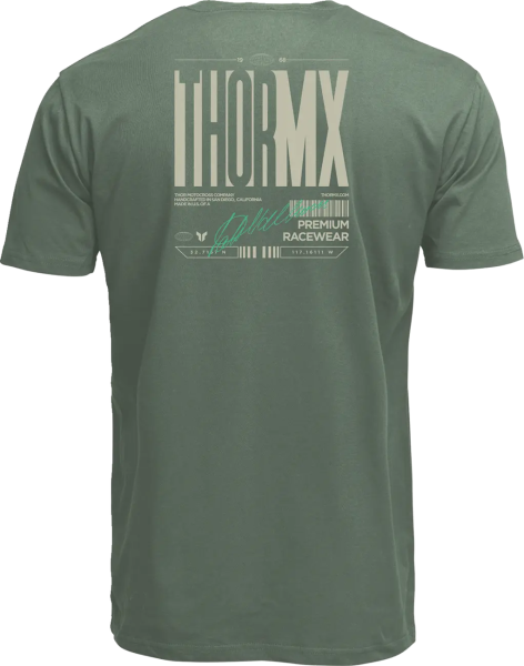 Tricou Thor Signature Verde S, 3, nordicamoto.ro