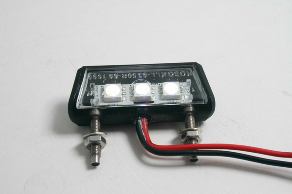 E-marked Mini Led License Plate Light White, 1, nordicamoto.ro