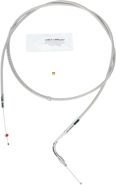 Stainless Steel Throttle/idle Cable Silver +254 mm (10''), 1, nordicamoto.ro