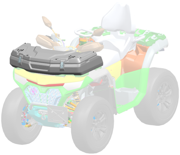 CFMOTO CFORCE ATV ELSŐ TÁROLÓDOBOZ – 54 l, FEKETE, 6, nordicamoto.ro