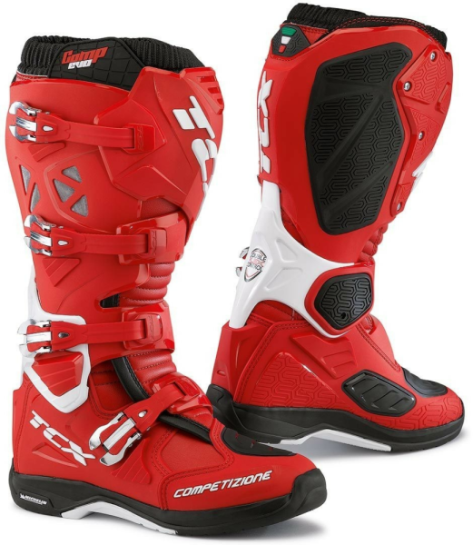 TCX Comp Evo2 Michelin csizma, piros-fehér, 41-es méret, 1, nordicamoto.ro