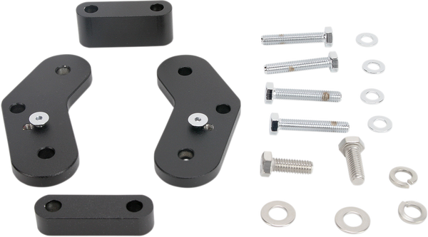 Passenger Floorboard Brackets Black, 1, nordicamoto.ro