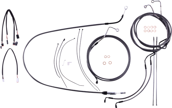 Karbonfibr Designer Handlebar Installation Kit Silver, 3, nordicamoto.ro