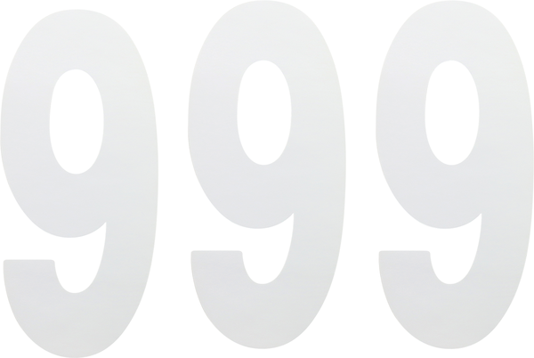 Standard Numbers White, 1, nordicamoto.ro