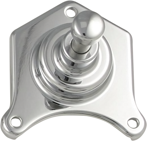 Solenoid End Cover With Starter Button Chrome, 1, nordicamoto.ro
