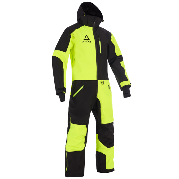 AMOQ Void V2 hőszigetelt egyrészes ruha, fekete/Hivis, XS méret, 1, nordicamoto.ro