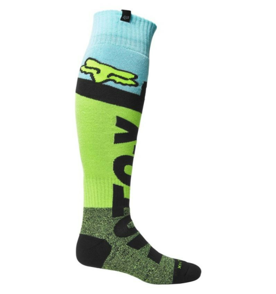 Sosete Fox TRICE COOLMAX THICK Blue/Yellow M, 1, nordicamoto.ro