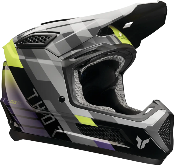 Casca Thor Fleet Camber Fekete/Mozgó/Fluo sárga XL, 1, nordicamoto.ro