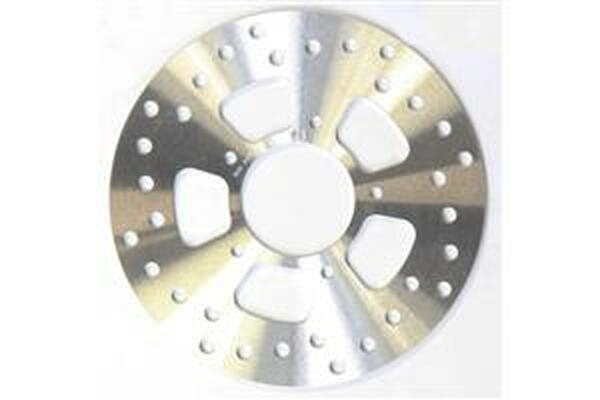 Round D-series Scooter Brake Rotor Silver, Stainless Steel, 1, nordicamoto.ro