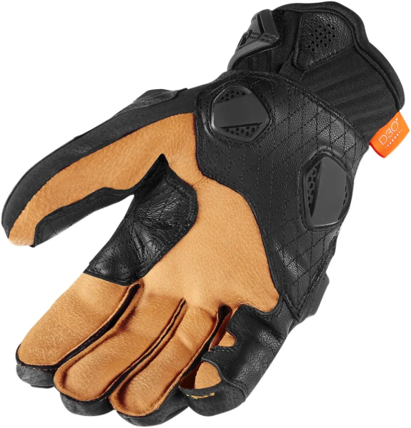 Icon Hypersport™ bőrkesztyű – fekete, XL, 5, nordicamoto.ro
