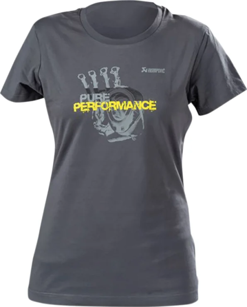 Women's Pure Performance T-shirt Charcoal, Gray, Yellow S, 1, nordicamoto.ro