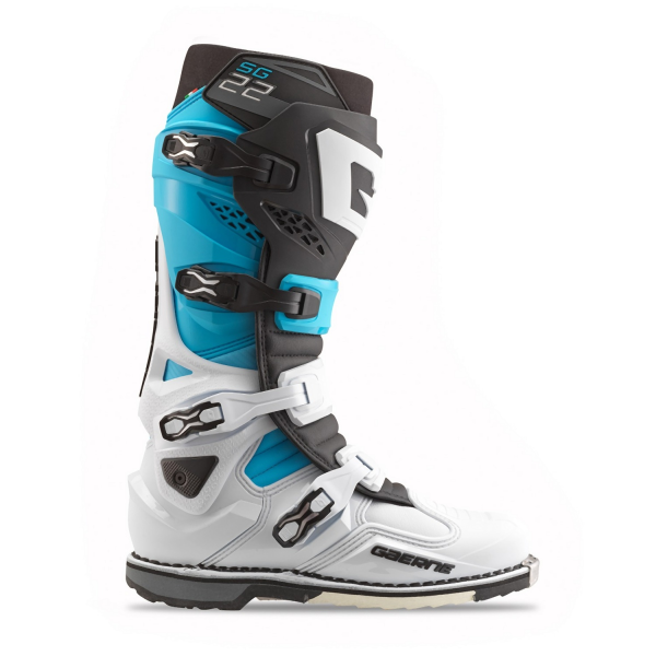 Cizme Mx/Enduro Gaerne SG-22 Limited Edition White/Black/Blue, 1, nordicamoto.ro