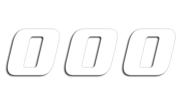 One Series Numbers White, 2, nordicamoto.ro