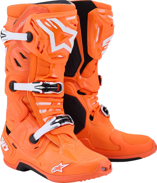 Alpinestars Tech 10 Supervented narancssárga csizma, 40,5-es méret, 1, nordicamoto.ro