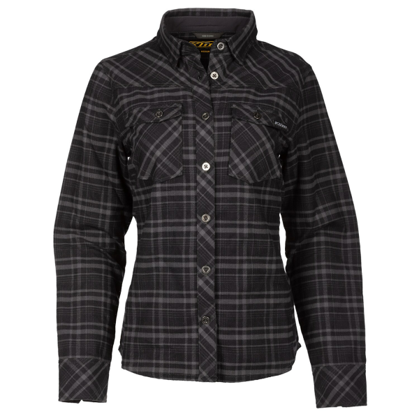 Camasa Dama Klim Upland Flannel Black - Asphalt, 15, nordicamoto.ro