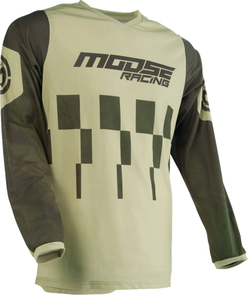 Tricou Moose Racing Qualifier Green/Tan 5XL, 1, nordicamoto.ro