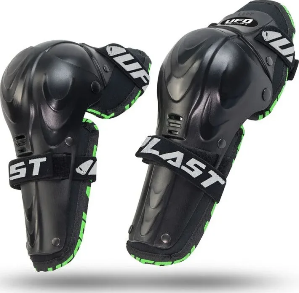 Kids Kajam Jointed Knee-shin Guard Black ONE SIZE, 1, nordicamoto.ro