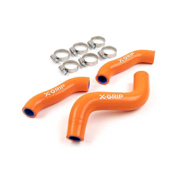 Szilikon hűtőcső-készlet KTM/HUSQ/GASGAS 450/500 modellekhez – kék, 2, nordicamoto.ro