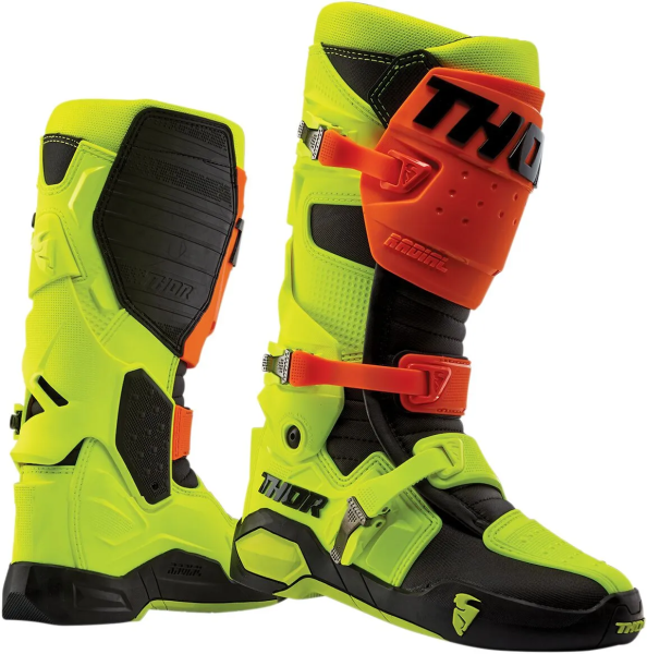 Talpi cizme Thor Radial Negru/Galben 9, 7, nordicamoto.ro