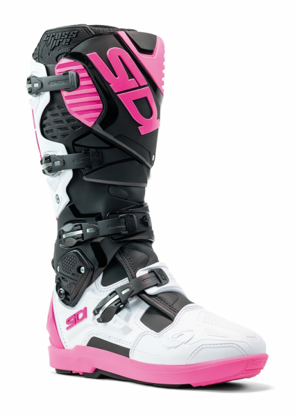 Cizme Sidi Crossfire 3 SRS Black/White/Pink, 1, nordicamoto.ro
